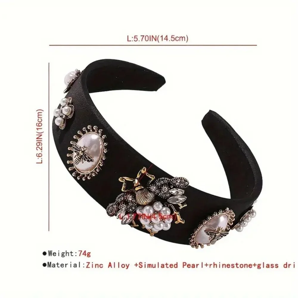 NEW! EXQUISITE Baroque QUEEN BEE Elegant HEADBAND